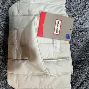 Hunter intrepid puffer mini Cream tote